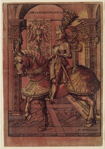 Imperatore Massimiliano I, armato a cavallo